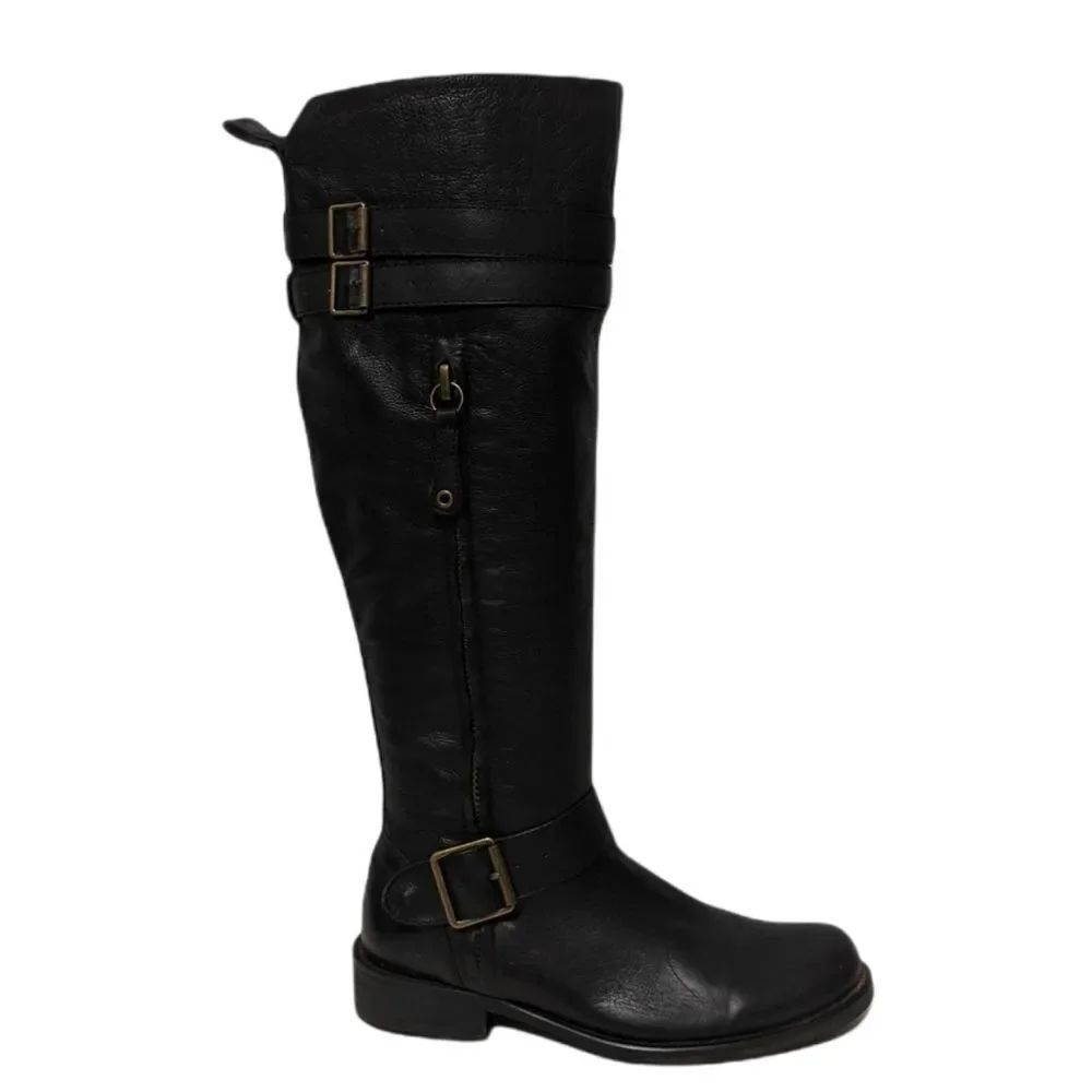 MIZ MOOZ Kellen Leather Buckle Riding Boots 6
